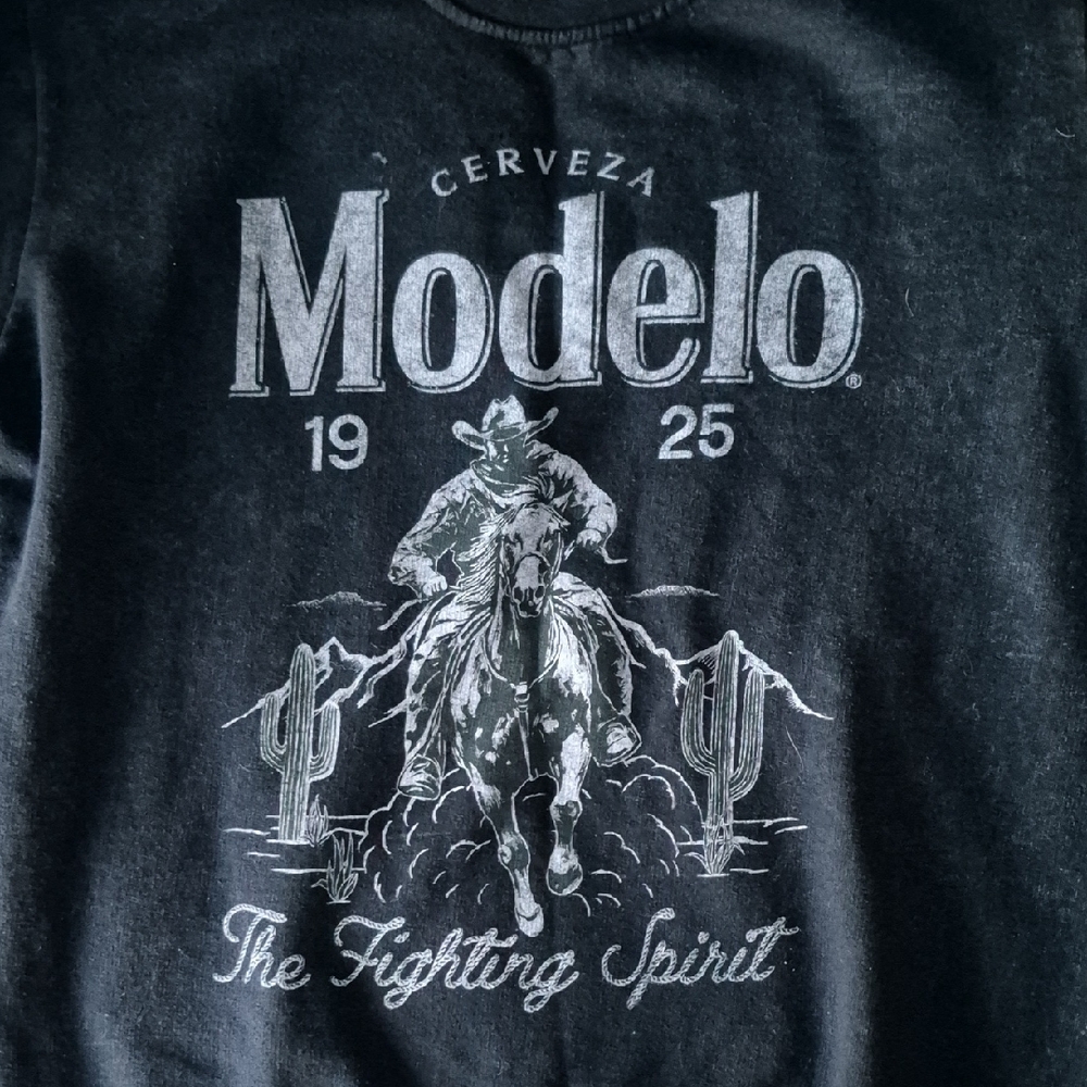 *Add-on* Modelo Cowboy Charcoal Wash Graphic Sweatshirt *$10*